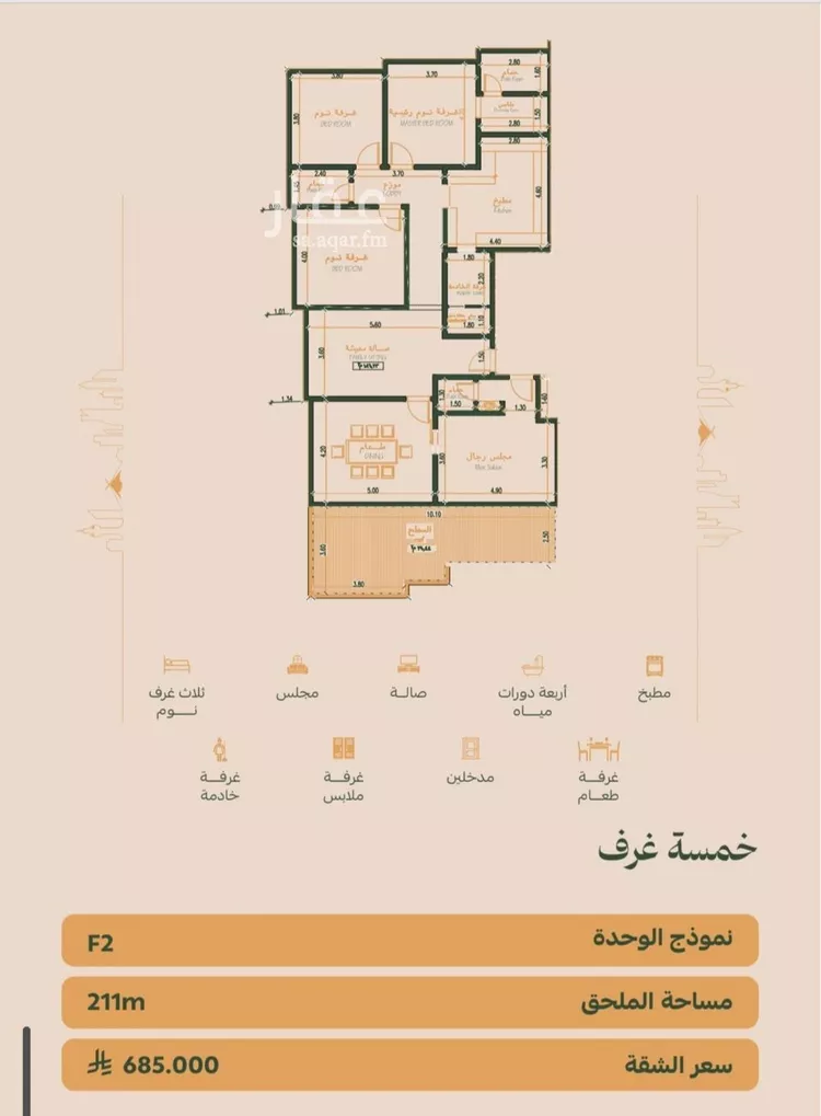 شقة للبيع في شارع عمر الخزاعي, حي الفيصلية, مدينة جدة, منطقة مكة المكرمة
