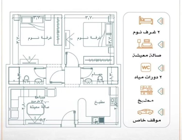 Apartment for Sale in Jeddah Ar Rabwah صورة 2