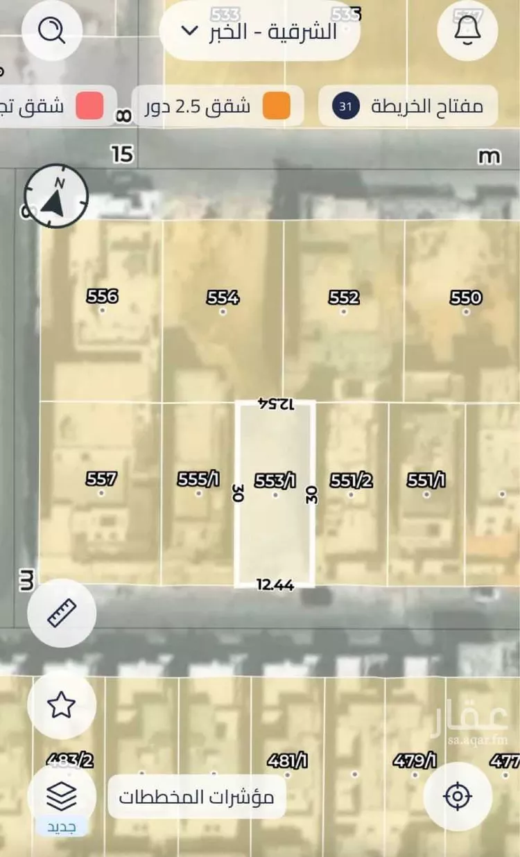 أرض للبيع في شارع ابراهيم الحرثي, حي الصدفة, مدينة الدمام, المنطقة الشرقية