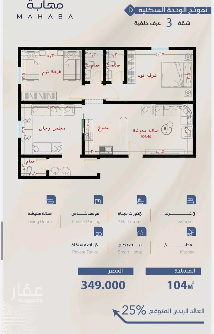 شقة للبيع في شارع شقرون المغراوي, حي الياقوت, مدينة جدة, منطقة مكة المكرمة صورة 2