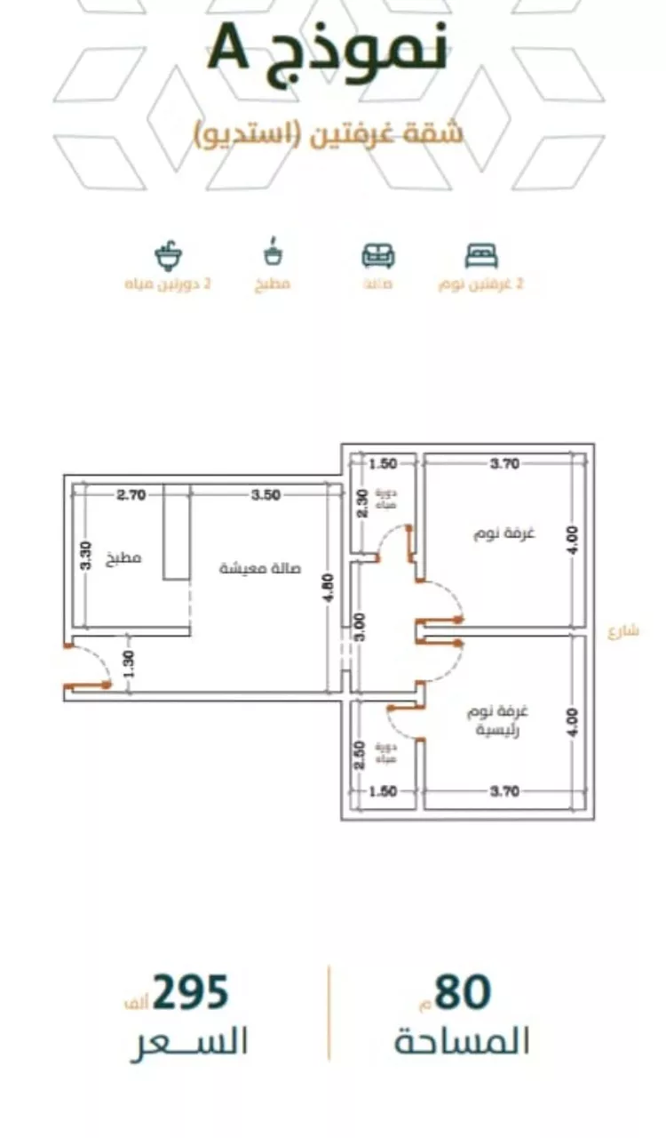 شقة للبيع في شارع محمد الشعيبي, حي الربوة, مدينة جدة, منطقة مكة المكرمة صورة 2
