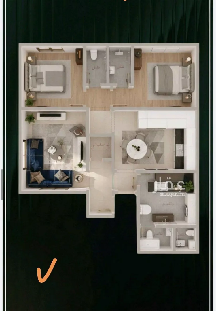 شقة للبيع في شارع إبراهيم الأحدب, حي النزهة, مدينة جدة, منطقة مكة المكرمة صورة 2