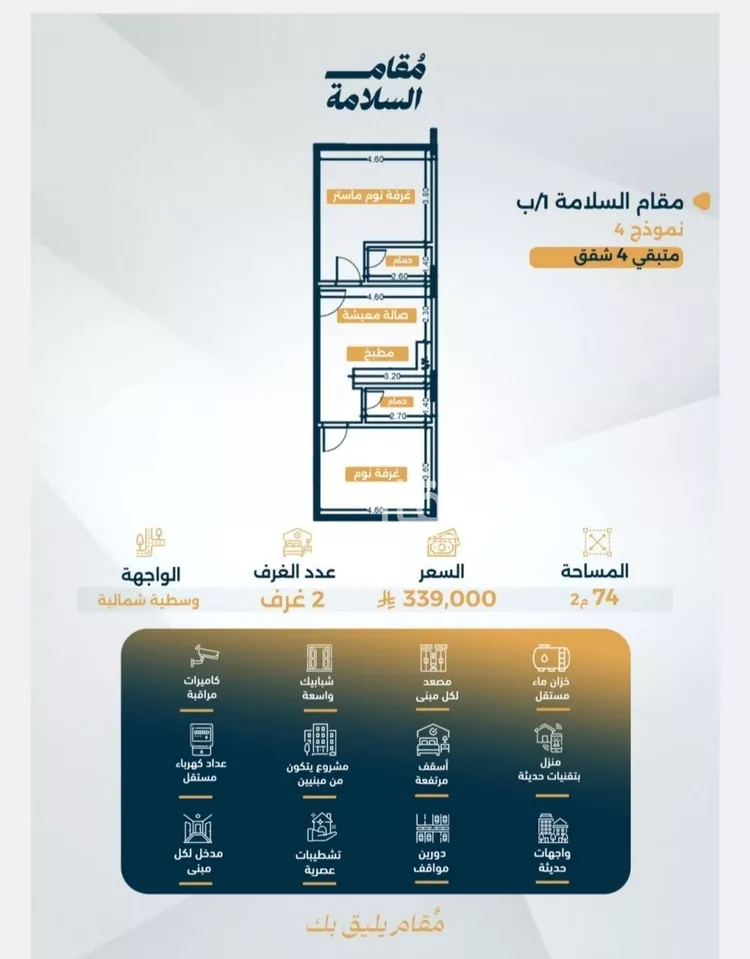 شقة للبيع في شارع البر كاتي, حي السلامة, مدينة جدة, منطقة مكة المكرمة صورة 3