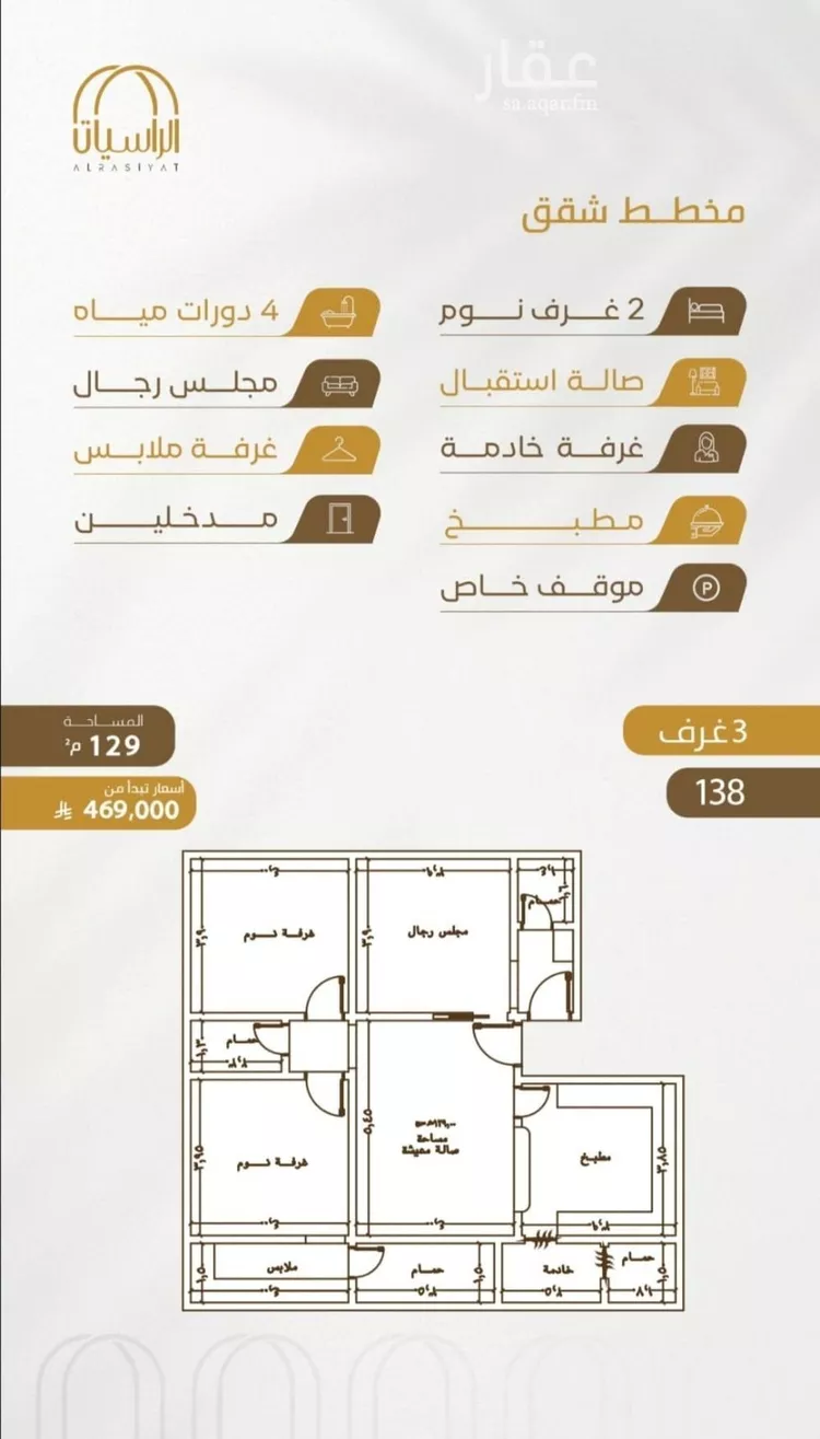 شقة للبيع في شارع سهل بن حنيف, حي الورود, مدينة جدة, منطقة مكة المكرمة صورة 2