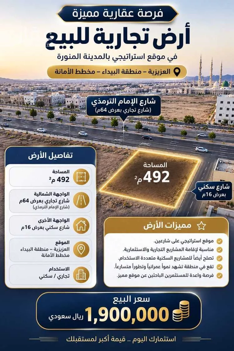 Land for Sale in Medina Alaaziziyah