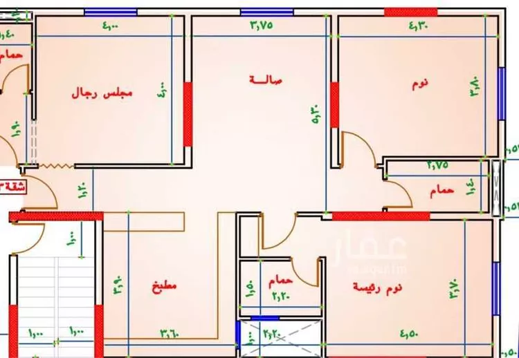شقة للبيع في شارع 000000, حي العزيزية, مدينة مكة المكرمة, منطقة مكة المكرمة صورة 3