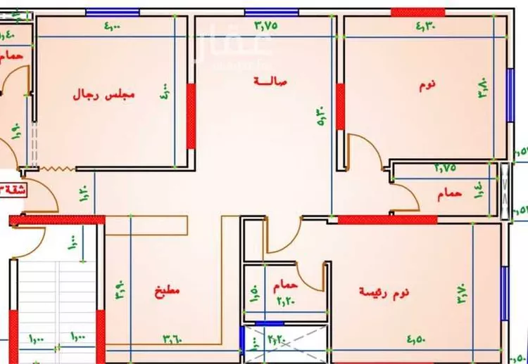 شقة للبيع في شارع 000000, حي العزيزية, مدينة مكة المكرمة, منطقة مكة المكرمة صورة 2