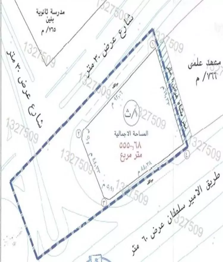 أرض للإيجار في شارع طريق الامير سلطان, حي البوادي, مدينة خميس مشيط, منطقة عسير صورة 4