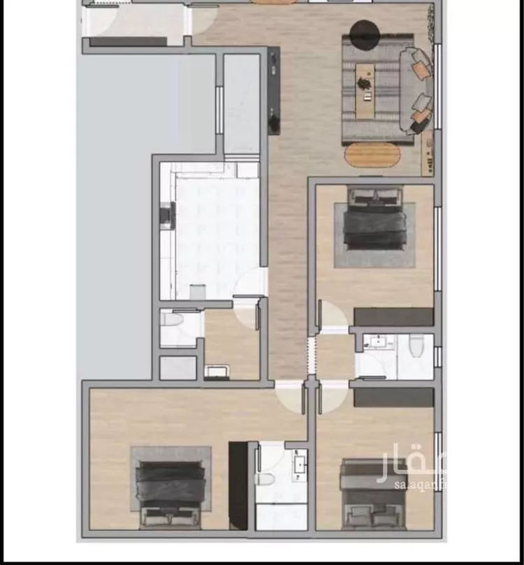 شقة للإيجار في شارع السيف, حي الشعلة, مدينة الدمام, المنطقة الشرقية صورة 4