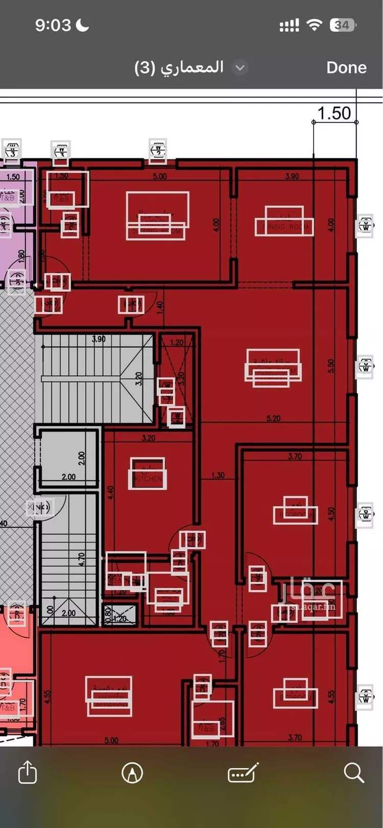 شقة للإيجار في شارع السيف, حي الشعلة, مدينة الدمام, المنطقة الشرقية صورة 5