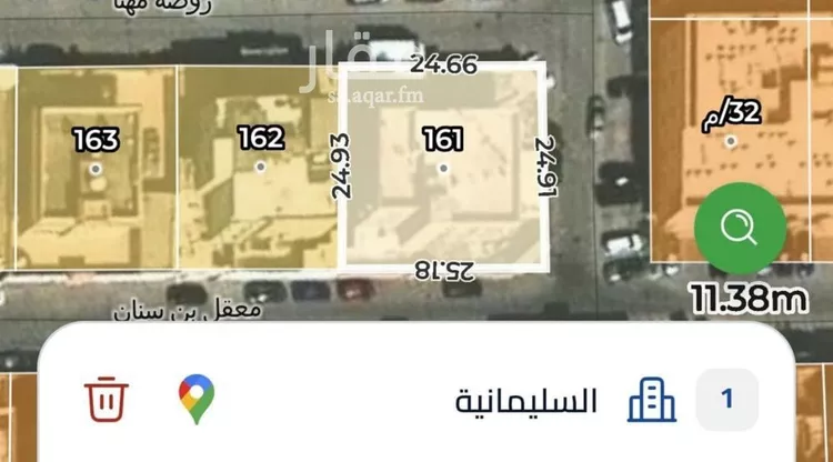 أرض للبيع في شارع الأمير محمد بن عبدالعزيز, حي السليمانية, مدينة الرياض, منطقة الرياض صورة 2