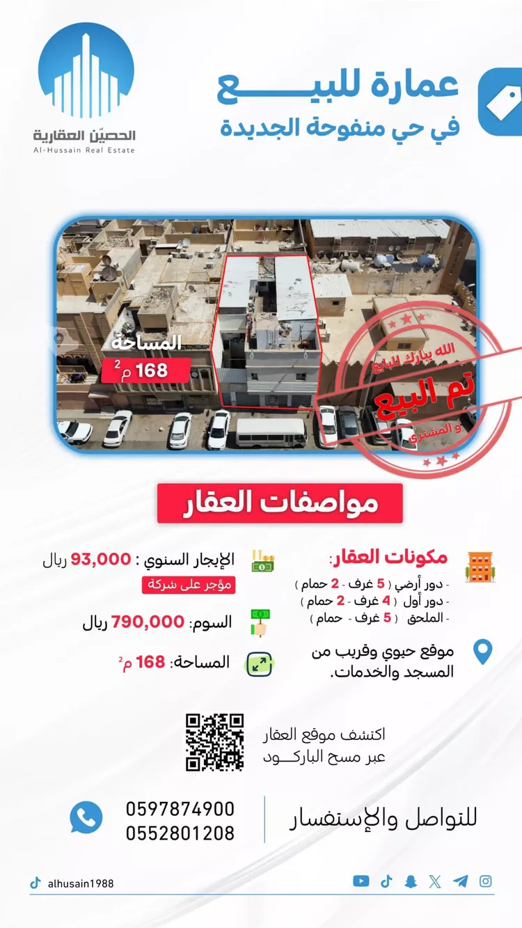 عمارة للبيع في شارع الجوز, حي منفوحة الجديدة, مدينة الرياض, منطقة الرياض