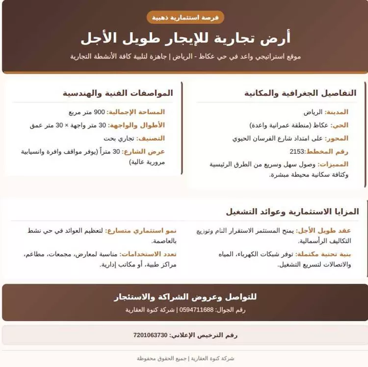 Land for Rent in Riyadh Okaz صورة 4