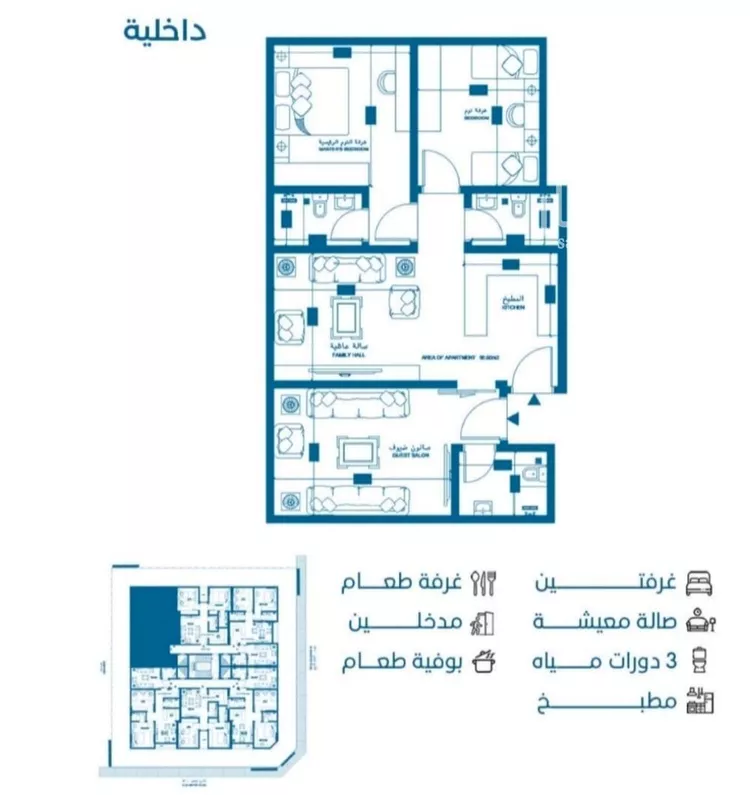 شقة للبيع في شارع الملك الصالح ايوب ابن الكامل, حي الرويس, مدينة جدة, منطقة مكة المكرمة صورة 2