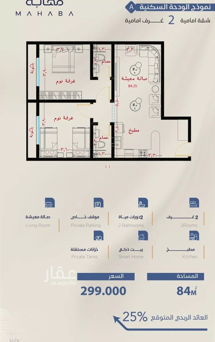 شقة للبيع في شارع برهان الدين الداراني, حي الياقوت, مدينة جدة, منطقة مكة المكرمة
