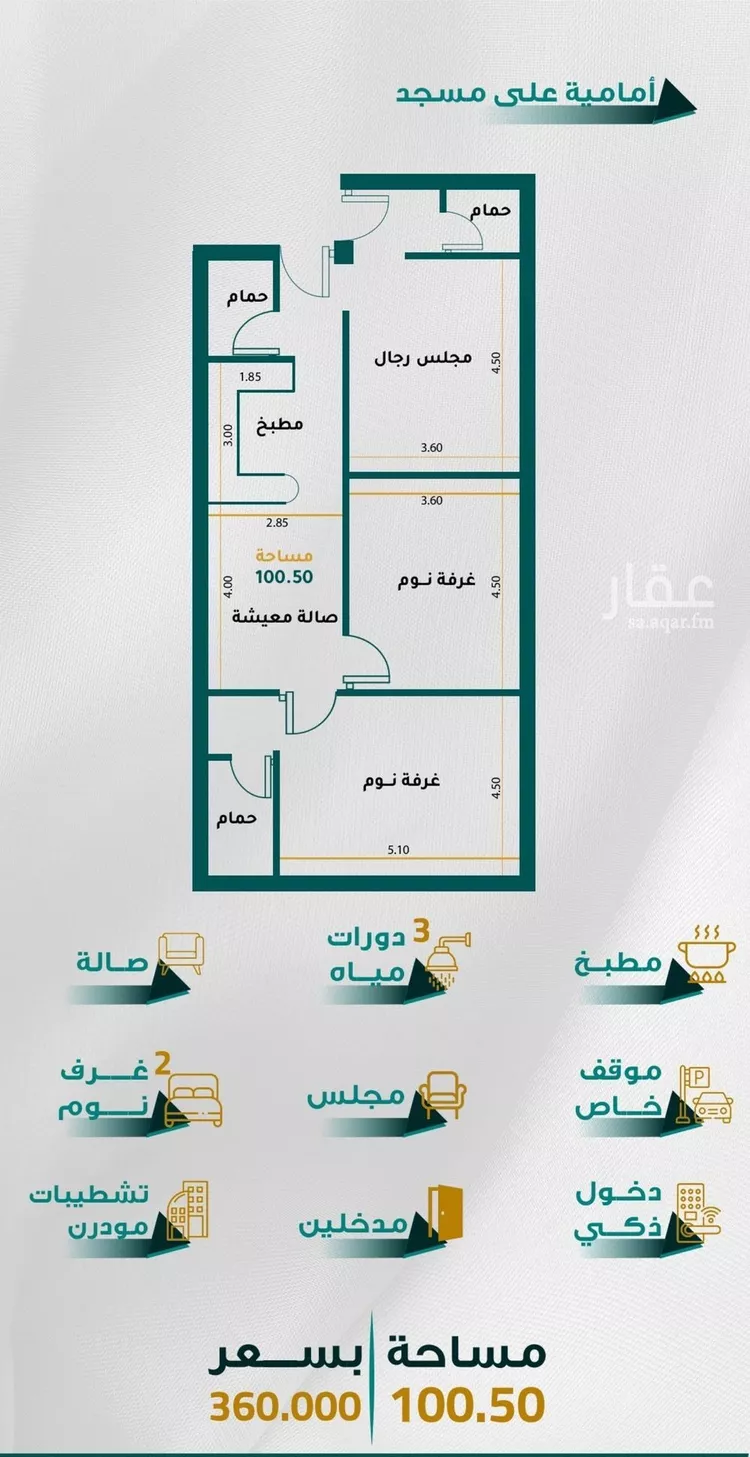 شقة للبيع في شارع ابن الشرف, حي الجامعة, مدينة جدة, منطقة مكة المكرمة