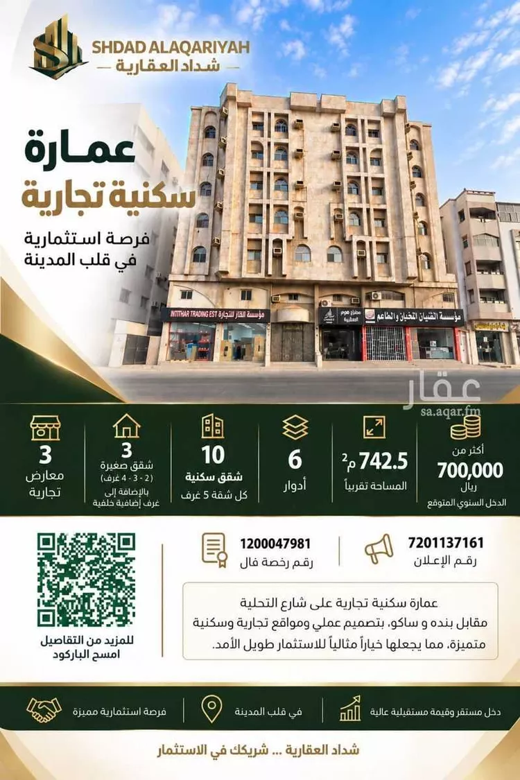 عمارة للبيع في شارع الامير محمد بن عبدالعزيز الفرعي, حي العزيزية, مدينة جدة, منطقة مكة المكرمة