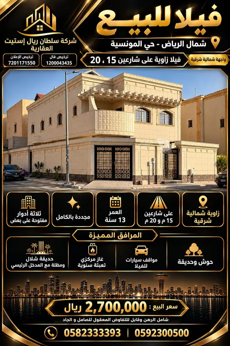 Villa for Sale in Riyadh Al Munsiyah