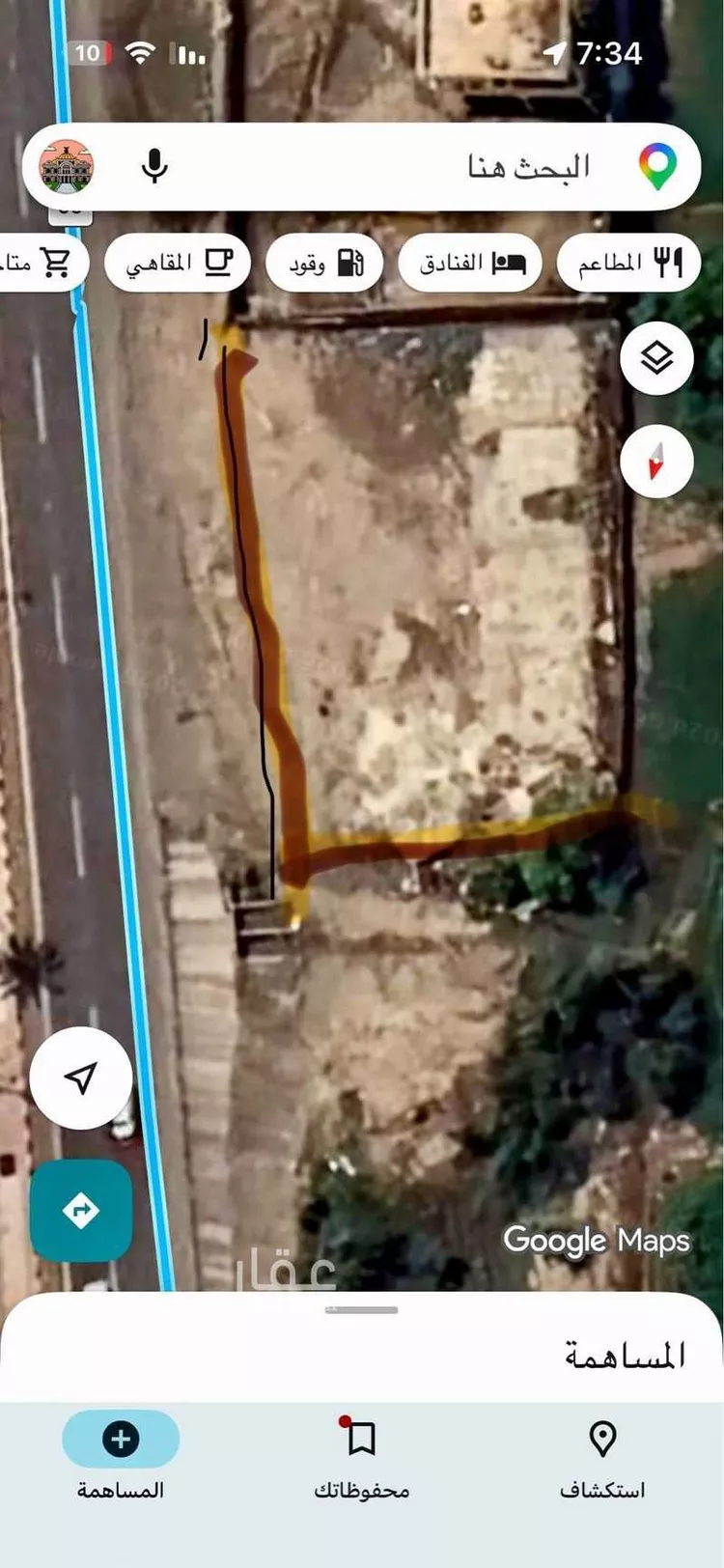 أرض للإيجار في طريق الملك عبدالعزيز ، حي الهجاريه ، صبيا ، صبيا