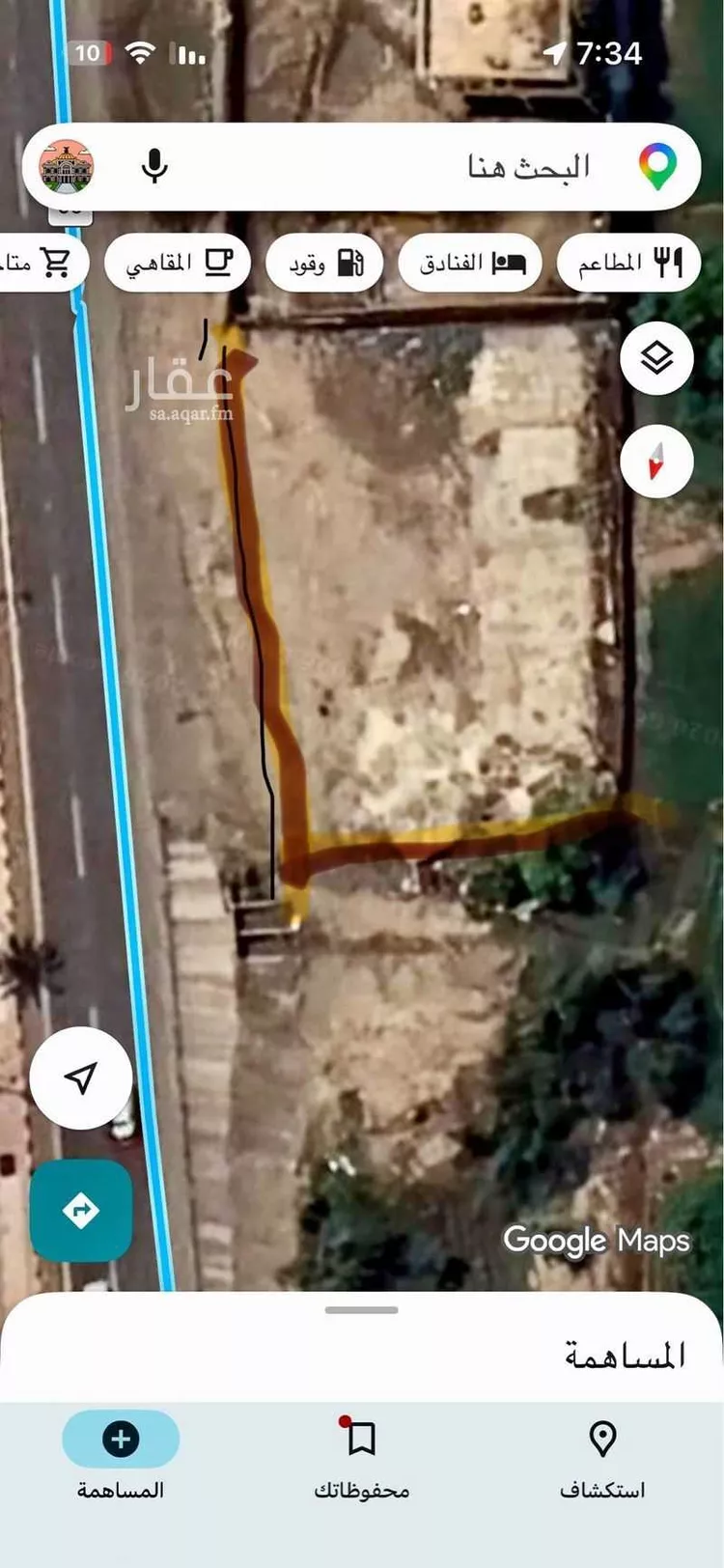 أرض للإيجار في طريق الملك عبدالعزيز ، حي الهجاريه ، صبيا ، صبيا