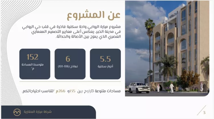 شقة للبيع في حي الروابي, مدينة الخبر, المنطقة الشرقية