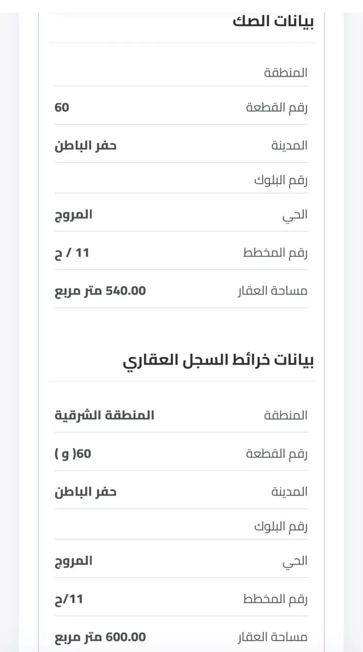 أرض للبيع في شارع المروج 281, حي المروج, مدينة حفر الباطن, المنطقة الشرقية 3