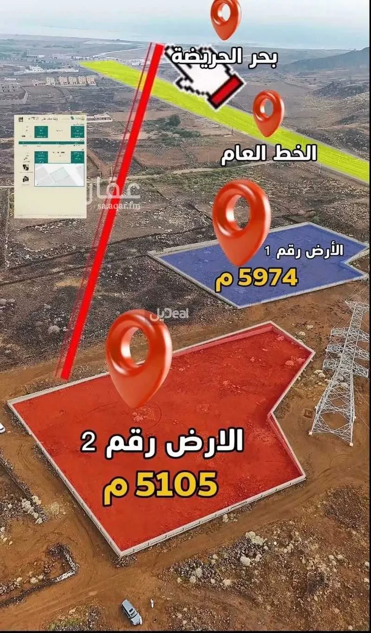 أرض للبيع في شارع النعمان بن المقرن المزني, حي الشقيق, مدينة الشقيق, منطقة جازان صورة 2