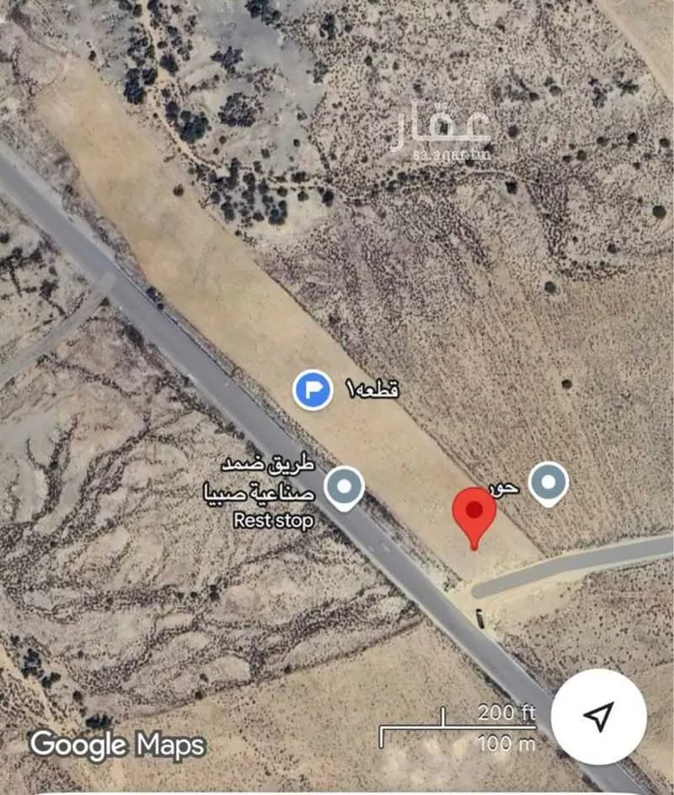 أرض للبيع في مدينة الطمحه الحصامه العليا, منطقة جازان