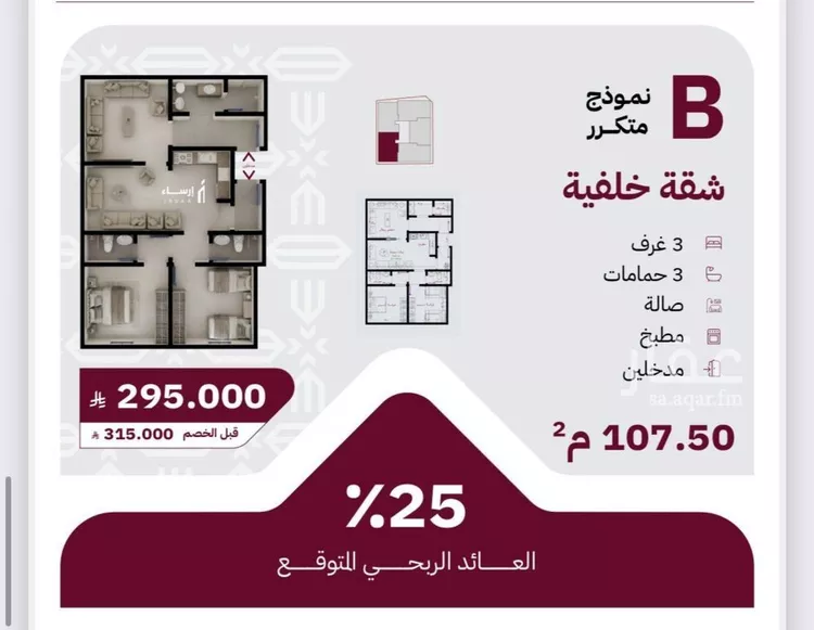 شقة للبيع في شارع عثمان ابن عوف, حي الريان, مدينة جدة, منطقة مكة المكرمة صورة 3