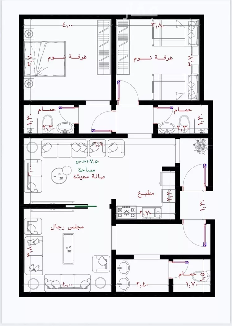 شقة للبيع في حي الريان, مدينة جدة, منطقة مكة المكرمة صورة 3