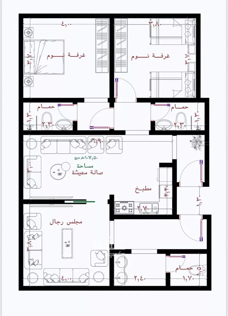 شقة للبيع في حي الريان, مدينة جدة, منطقة مكة المكرمة صورة 2