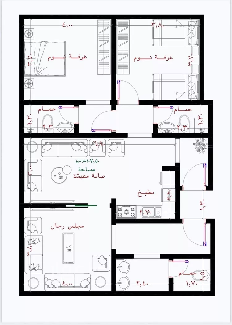 شقة للبيع في حي الريان, مدينة جدة, منطقة مكة المكرمة صورة 3