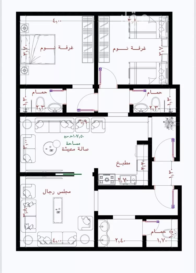 شقة للبيع في حي الريان, مدينة جدة, منطقة مكة المكرمة صورة 2
