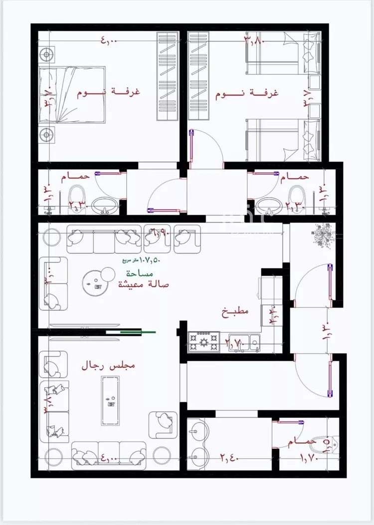شقة للبيع في حي الريان, مدينة جدة, منطقة مكة المكرمة صورة 2