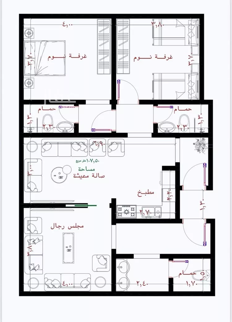 شقة للبيع في حي الريان, مدينة جدة, منطقة مكة المكرمة صورة 2