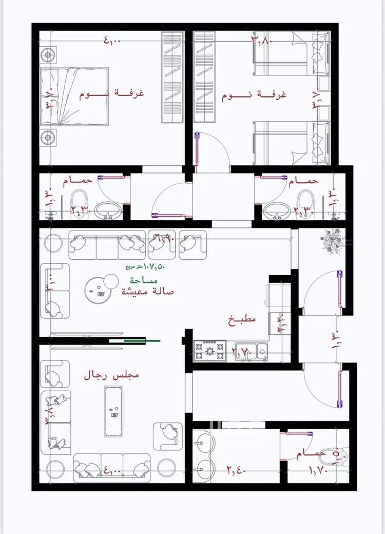 شقة للبيع في حي الريان, مدينة جدة, منطقة مكة المكرمة صورة 3