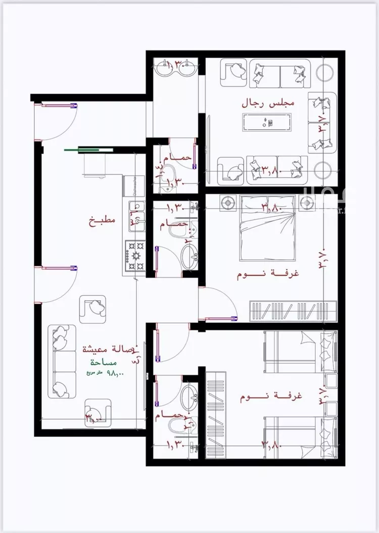 شقة للبيع في حي الريان, مدينة جدة, منطقة مكة المكرمة صورة 5