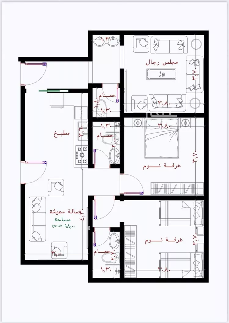 شقة للبيع في حي الريان, مدينة جدة, منطقة مكة المكرمة 7