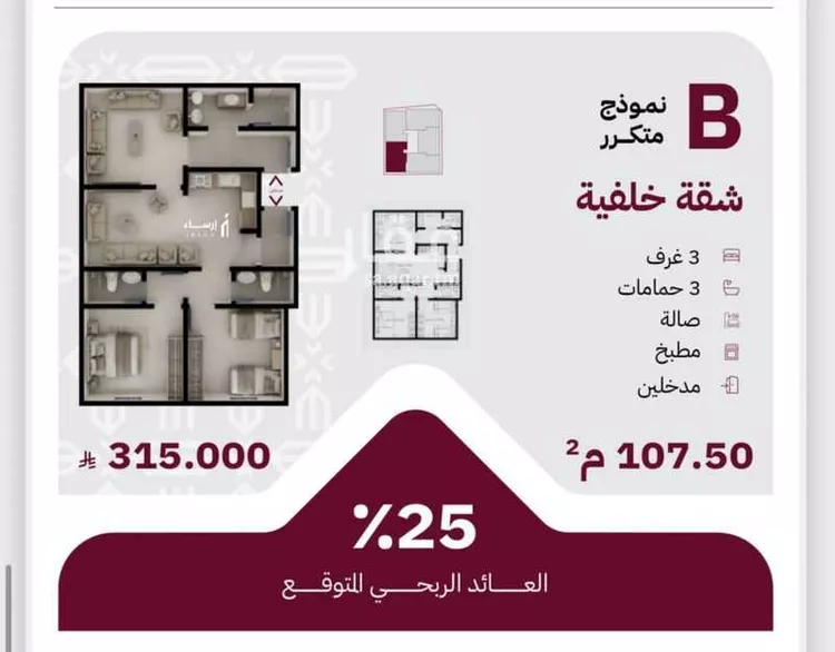 شقة للبيع في شارع عثمان ابن عوف, حي الريان, مدينة جدة, منطقة مكة المكرمة 16