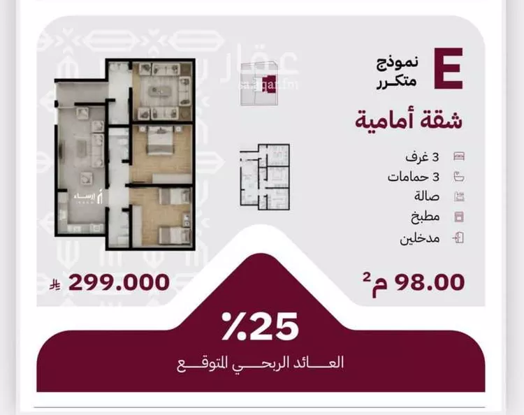 شقة للبيع في شارع عثمان ابن عوف, حي الريان, مدينة جدة, منطقة مكة المكرمة صورة 2