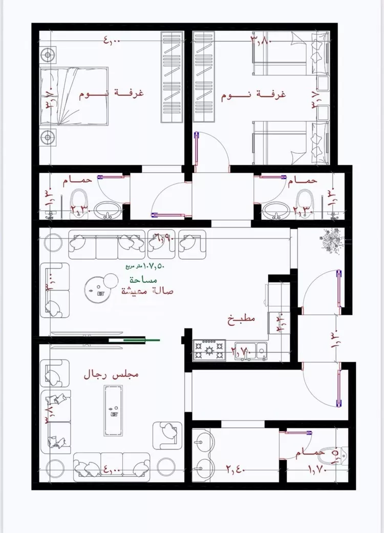 شقة للبيع في حي الريان, مدينة جدة, منطقة مكة المكرمة صورة 2