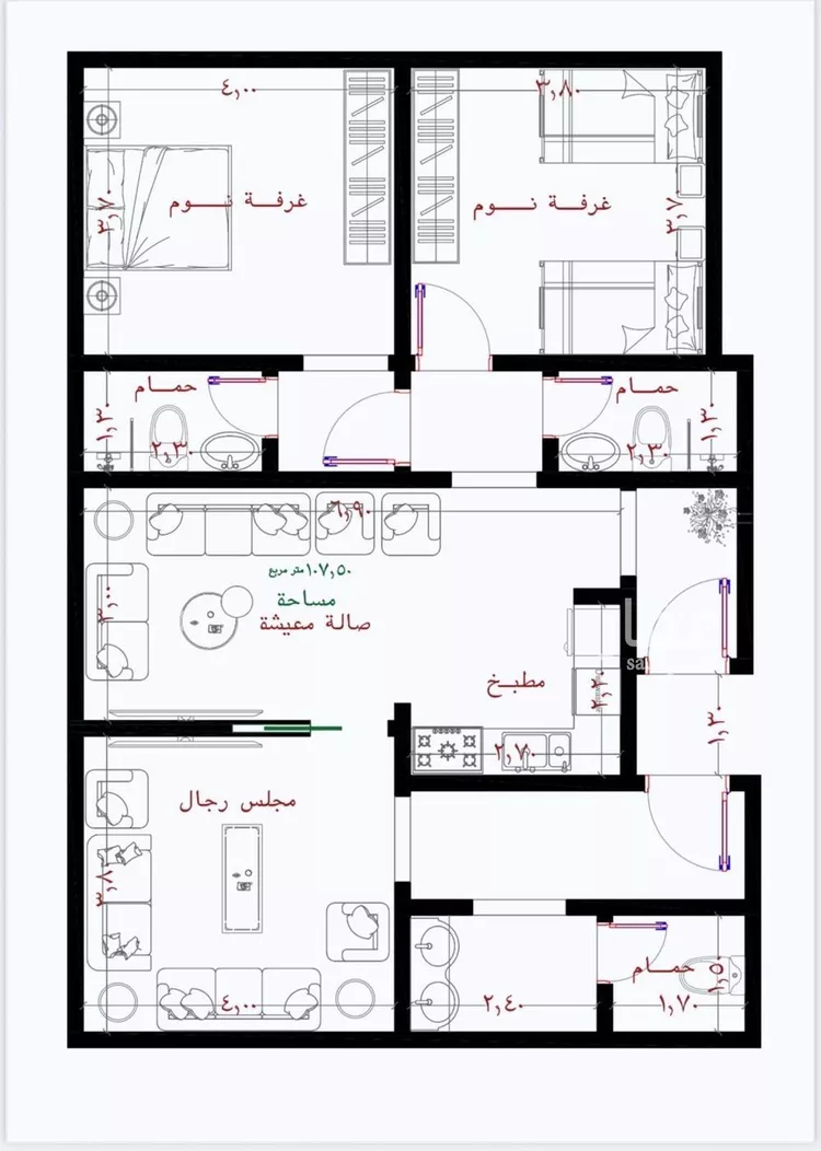 شقة للبيع في حي الريان, مدينة جدة, منطقة مكة المكرمة صورة 2