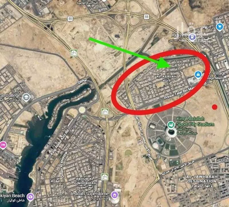 أرض للبيع في شارع إسماعيل الفرضي, حي الأصالة, مدينة جدة, منطقة مكة المكرمة صورة 2