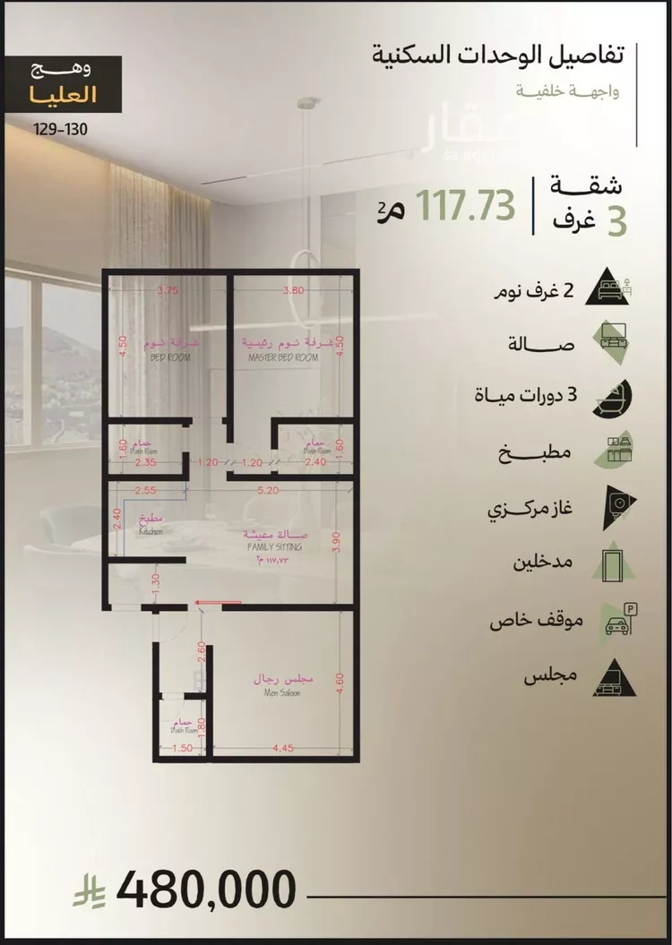 شقة للبيع في شارع احمد التميمي, حي أبحر الجنوبية, مدينة جدة, منطقة مكة المكرمة