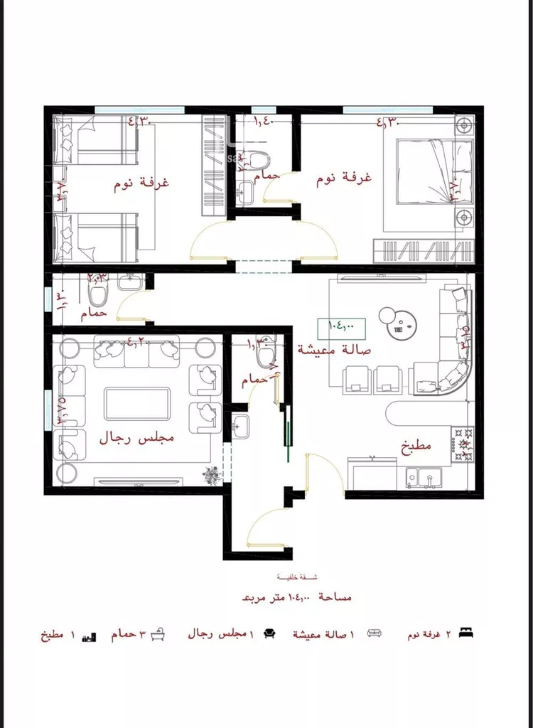 شقة للبيع في شارع عمارة اليمني, حي الفيصلية, مدينة جدة, منطقة مكة المكرمة صورة 3