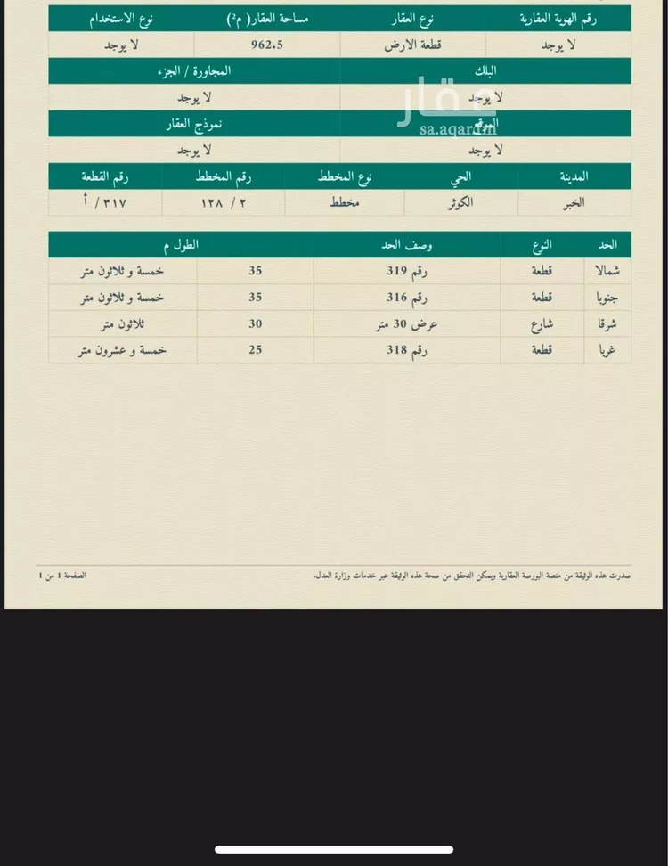 Land for Sale in Al Khobar Al Kawthar