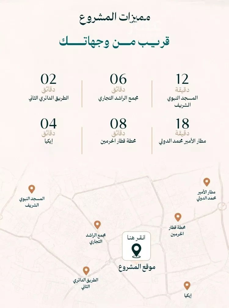 شقة للبيع في شارع المدينه , حي عين الخيف, مدينة المدينة المنورة, منطقة المدينة المنورة 6