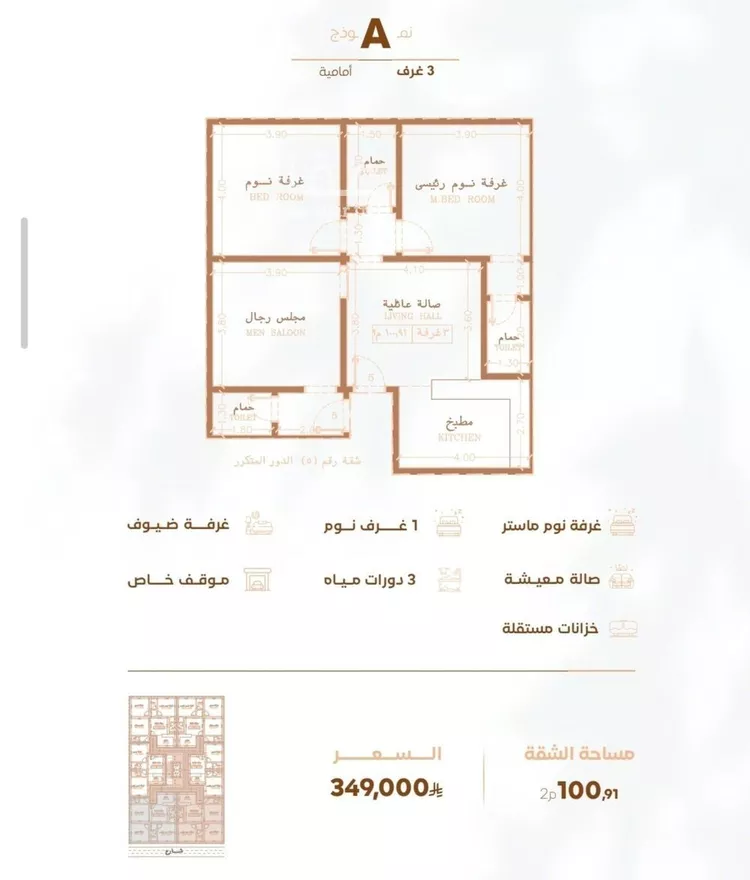 شقة للبيع في شارع عبدالرحمن بن حزن, حي الربوة, مدينة جدة, منطقة مكة المكرمة