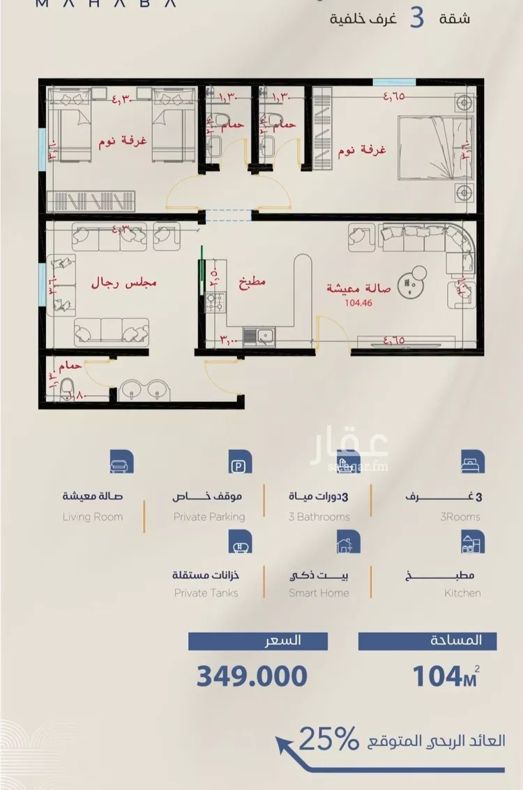 شقة للبيع في شارع برهان الدين الداراني, حي الياقوت, مدينة جدة, منطقة مكة المكرمة صورة 5