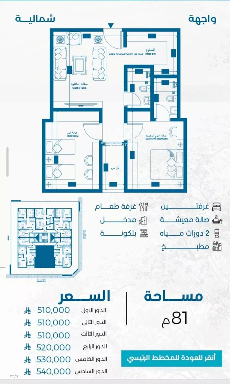 شقة للبيع في شارع الملك الصالح ايوب ابن الكامل, حي الرويس, مدينة جدة, منطقة مكة المكرمة صورة 4
